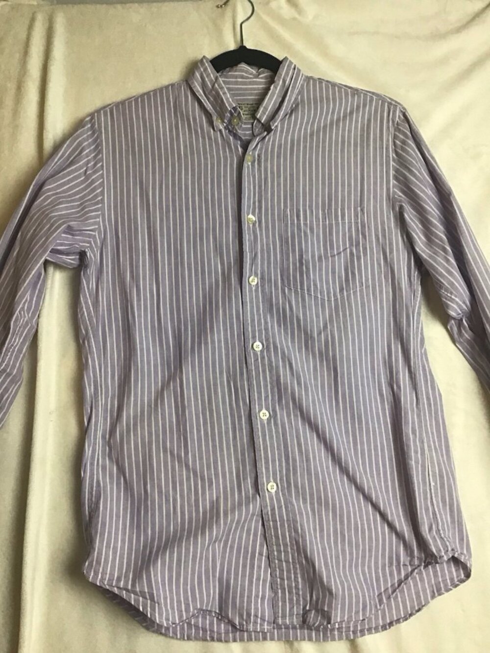 J.Crew   Shirt Size XS Purple Tailored  Cotton Cottagecore Stripe